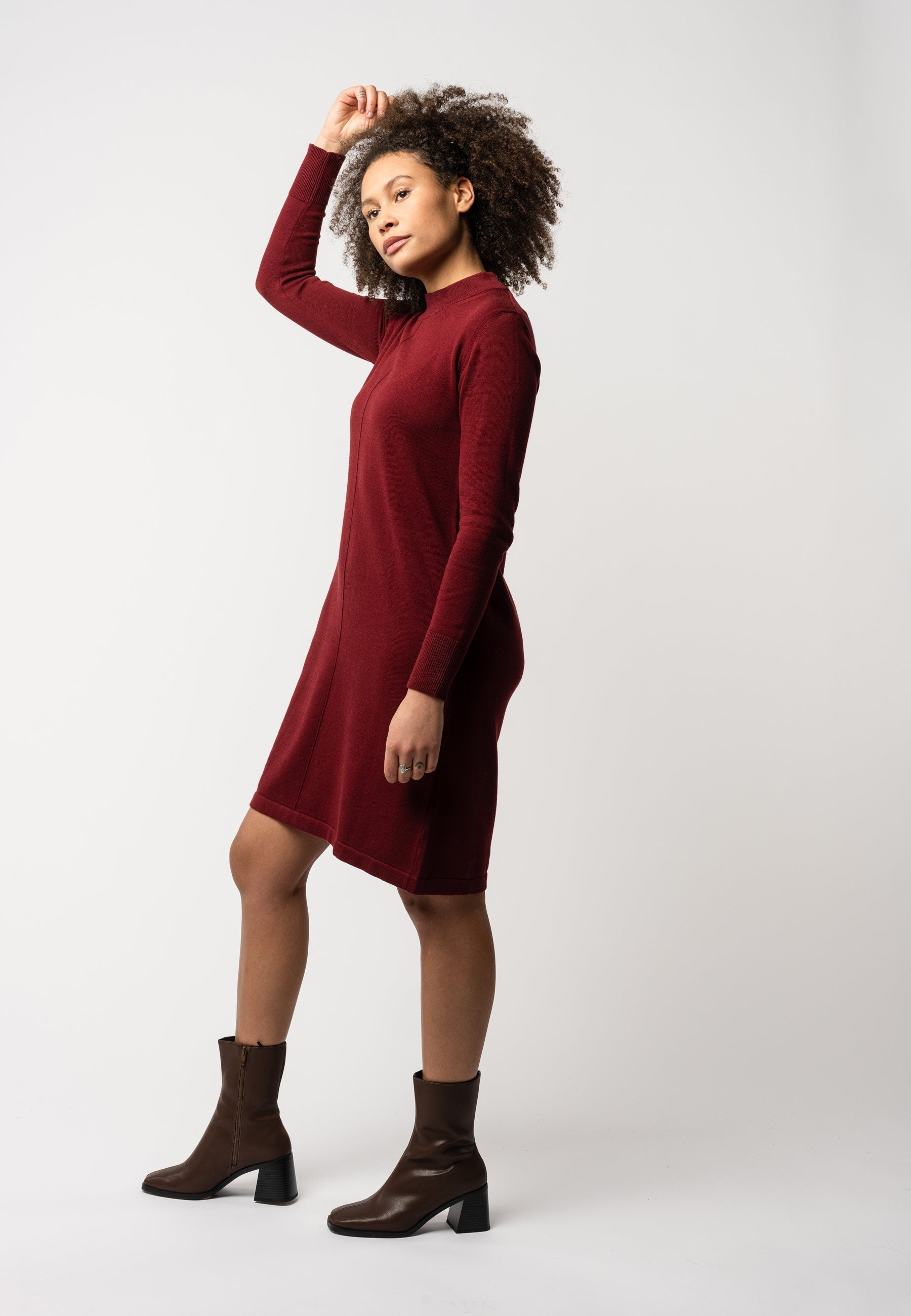 Basic finstrikket kjole Style HARLEEN