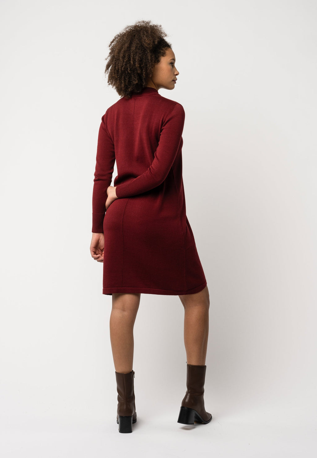 Basic finstrikket kjole Style HARLEEN