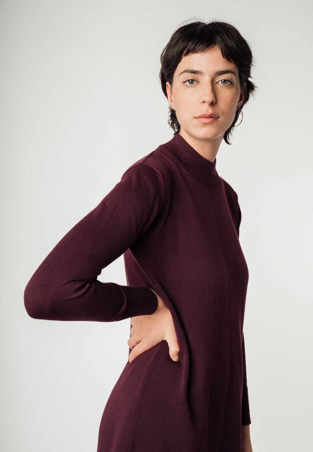 Basic finstrikket kjole Style HARLEEN