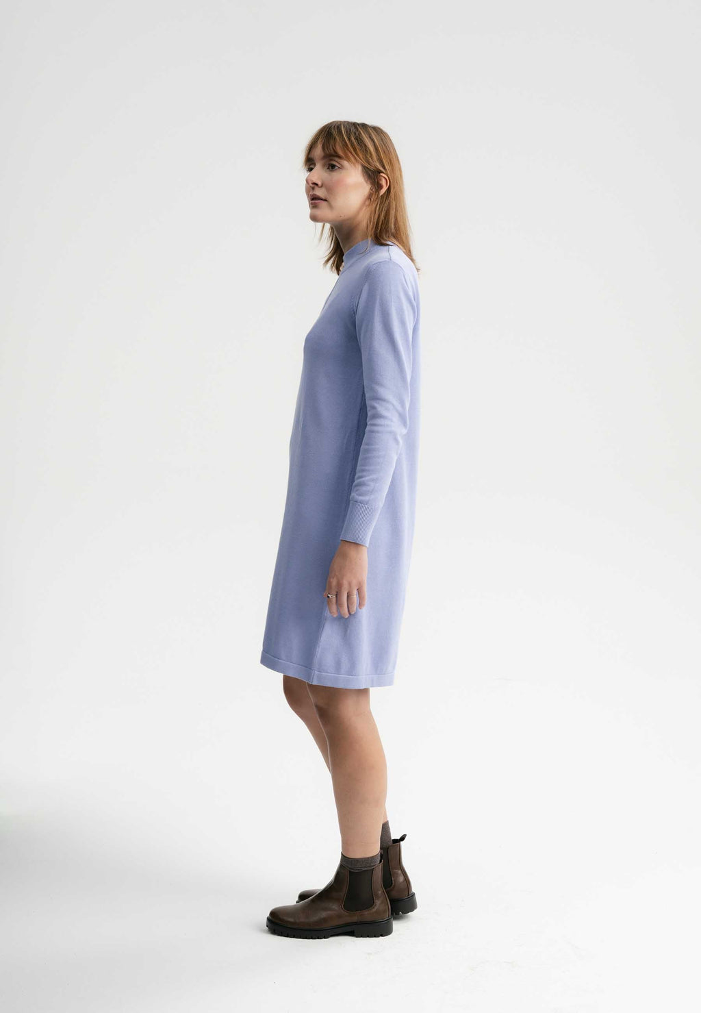 Basic finstrikket kjole Style HARLEEN